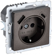 фото Розетка с заземлением  IEK BR-R14-16-U22-018-K45