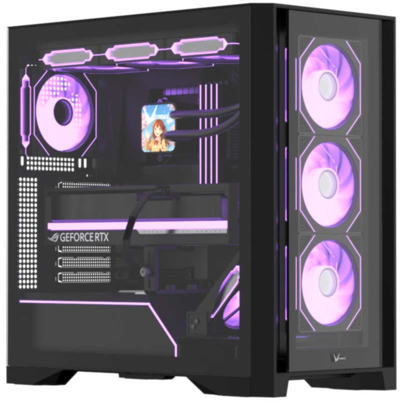 

Корпус ATX FORMULA AIR POWER G8 B черный, без БП, боковая панель из закалённого стекла, 2*USB 3.0, USB 3.1, AIR POWER G8 B