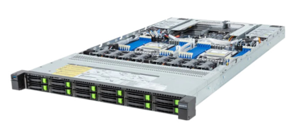 Изображение товара Серверная платформа GIGABYTE R183 Z94-AAV1 с поддержкой 2 процессоров и 24 слотов DDR5