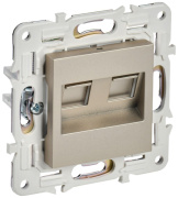 фото Розетка компьютерная IEK SK-K20-2-K37