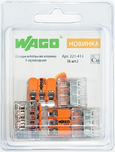 Изображение товара Клемма WAGO 221-413-6