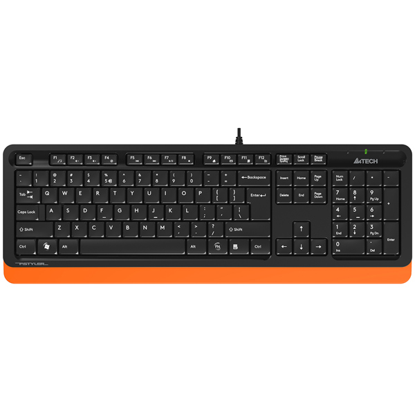 

Клавиатура A4Tech FK10 ORANGE черно-оранжевая, USB, FK10 ORANGE