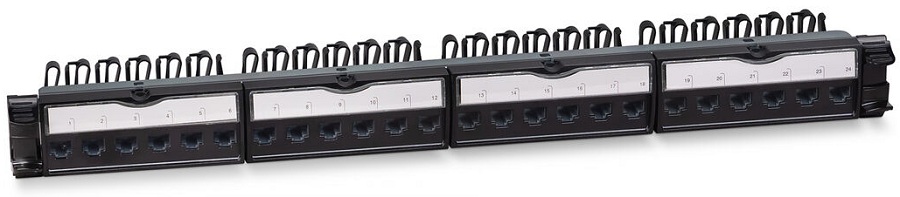 

Патч-панель Cabeus PL-24-KJ-RJ45-Cat.6-180T 19" (1U), 24 порта RJ-45, категория 6, с задним кабельным организатором, безъинструментный монтаж, PL-24-KJ-RJ45-Cat.6-180T