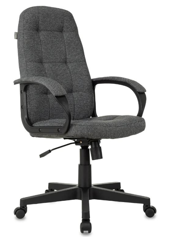 

Кресло Бюрократ CH 002 руководителя Fabric серый 3C1 крестов. пластик, CH 002