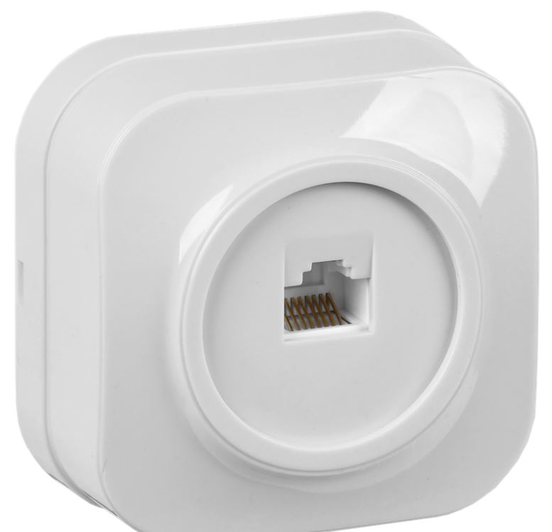 

Розетка компьютерная IEK EKH10-K01 GLORY RJ45 кат.5E открытой установки РК10-ХБ белый, EKH10-K01