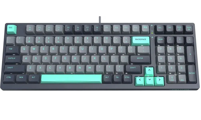 

Клавиатура A4Tech Fstyler FS300 механическая черная/серая USB for gamer LED (2000133), Fstyler FS300
