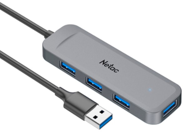 

Концентратор Netac NT08WF11-30GR USB3.0 to 4*USB3.0, NT08WF11-30GR