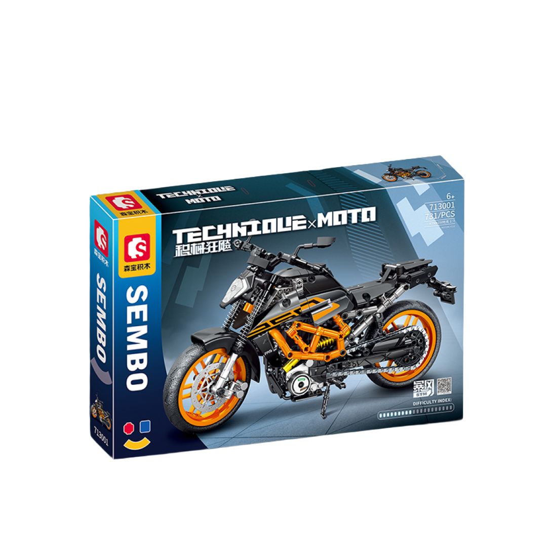 

Конструктор Sembo Block 713001, мотоцикл - Duke 250, 731 деталь., Мотоцикл - Duke 250