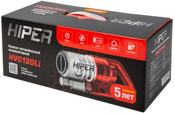 фото Пылесос автомобильный HIPER HVC120LI в Перми