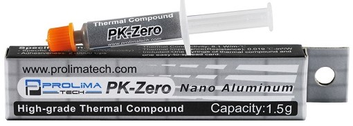Термопаста Prolimatech PK-Zero(1.5g) 1.5г, плотность 2.6, теплопроводность 8.1