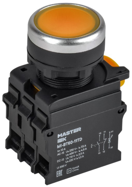 Кнопка IEK MI-BT60-11TD-3-11-K05