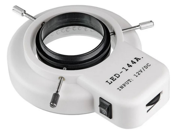 Изображение товара Аксессуар LED-144T светодиодный осветитель для микроскопа с регулировкой яркости