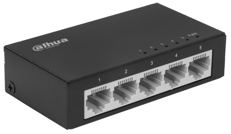 

Коммутатор неуправляемый Dahua DH-PFS3005-5ET 5-в-1, 5 портовдо 100 Мбит.с/коммутация до 1 Гбит.с/че, DH-PFS3005-5ET