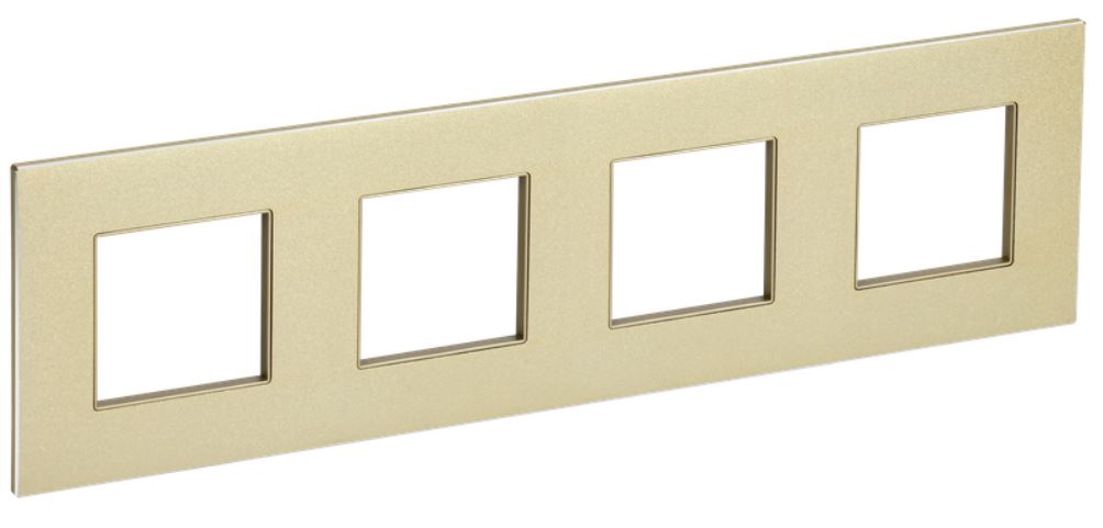 

Рамка четверная IEK SK-M42-M-K37 SKANDY SK-F34Sh металл шампань, SK-M42-M-K37