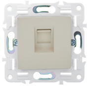 фото Розетка компьютерная IEK SK-K10-1-K10