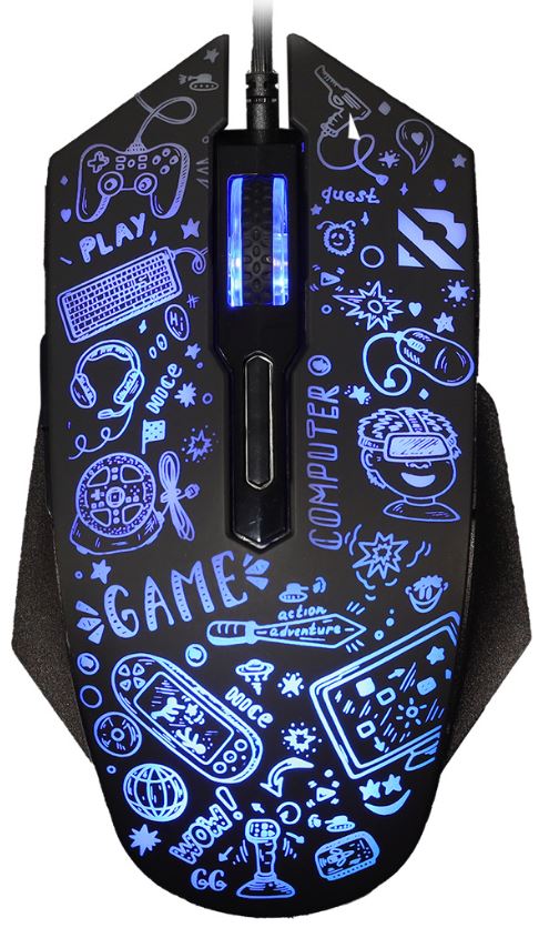 

Мышь SmartBuy RUSH X15 SBM-745G-K проводная игровая черная (1/80), RUSH X15