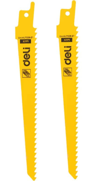 Изображение товара Полотно для сабельной пилы Deli DH-WJT006-E1 2 шт быстрорез по дереву