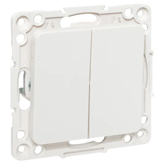 

Переключатель EKF EYV10-027-20 Стокгольм 10А винтовые клеммы белый механизм, EYV10-027-20