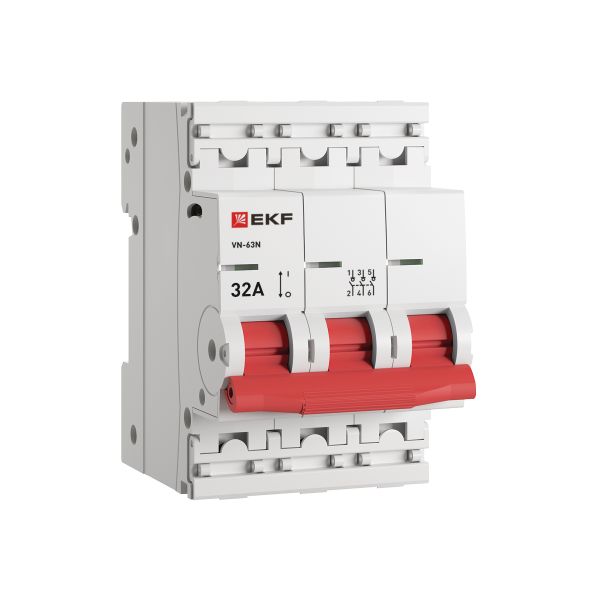 

Рубильник EKF S63332 3P 32А ВН-63N PROxima, S63332