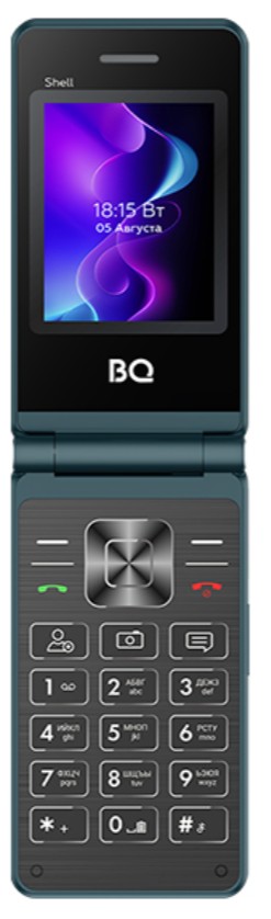 

Мобильный телефон BQ 2411 Shell Blue 2.4 ", 0.3MP, SIM: 2, 800 mAh, 2411 Shell Blue