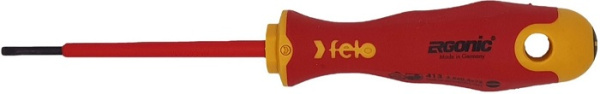 Изображение товара Диэлектрическая отвертка Felo шлицевая 41302590 Ergonic