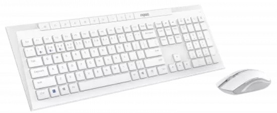 

Клавиатура и мышь Wireless Rapoo 8210M-WHT цвет - белый (13596), 8210M-WHT
