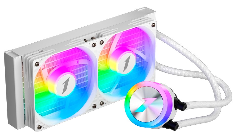 

Система охлаждения жидкостная 1STPLAYER TS1-240-WH (2*120mm, 250W), TS1-240-WH