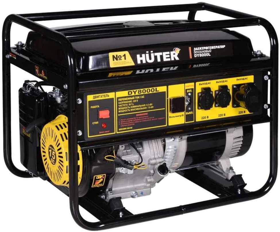 

Генератор бензиновый Huter DY8000L 64/1/33, DY8000L