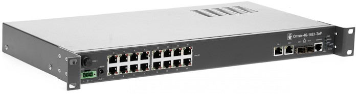 

Мультиплексор-коммутатор НПО Телеком Оптик-4G-16E1-ToP TDMoP, 16 потоков E1, 2хRJ45-10/100/1000, 2 слота для SFP, размеры 1U, 19", среда передачи Gb E, Оптик-4G-16E1-ToP