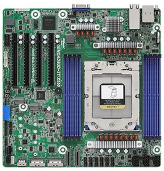 

Материнская плата mATX ASRock 90-SXGF10-AOUAYF (SP5, 8*DDR5, 4*PCIe, 2*M.2, 16*SATA), TURIND8UD-2T/X550