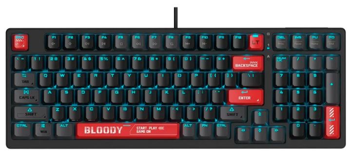 

Клавиатура A4Tech Bloody AT98 механическая черный/красный USB for gamer LED (2056648), Bloody AT98