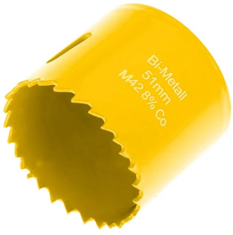 Изображение товара Коронка KRANZ KR-92-0226 биметал для сверления дерева и металла 51 мм