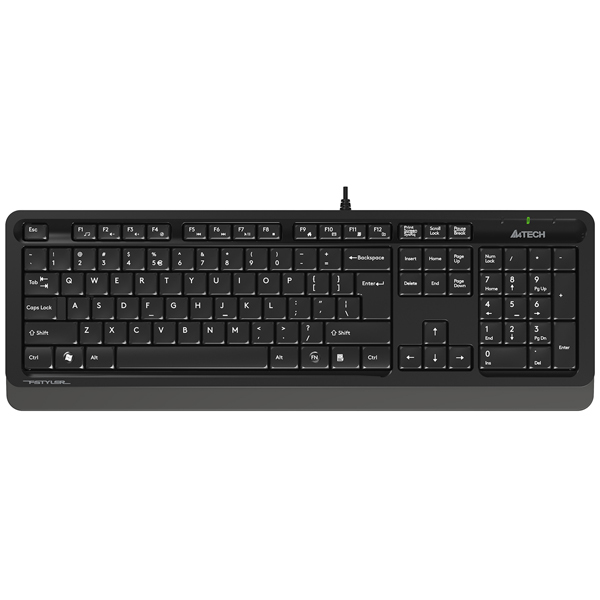 

Клавиатура A4Tech FK10 GREY черно-серая, USB, FK10 GREY