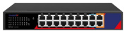 фото Коммутатор неуправляемый  TRASSIR TR-NS1118-240-16POE