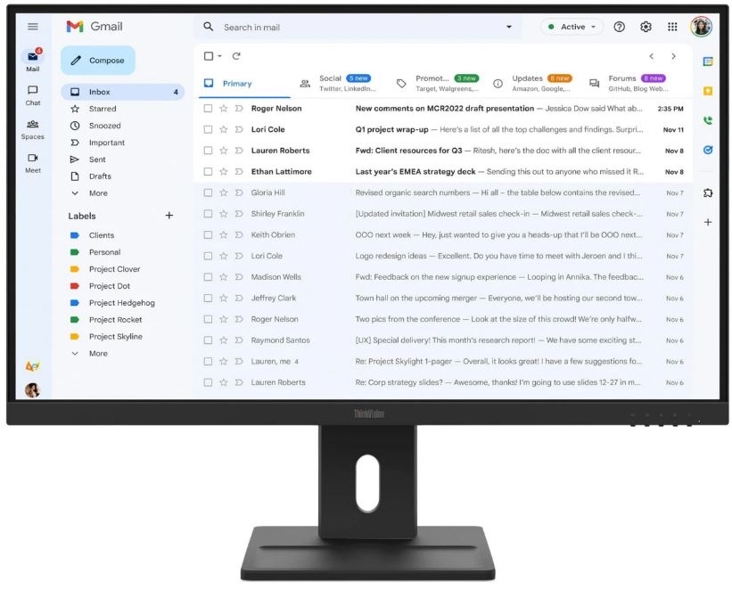 

Монитор 27" Lenovo ThinkVision E27-40 64BCMAT4EU 1920*1080, IPS, 16:9, 300cd, 1500:1, HDMI, DP, VGA, 100Hz, lift, tilt, pivot, swivel, ThinkVision E27-40