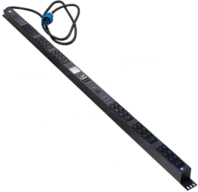 

Блок розеток Cabeus SMART-PDU-32-1P-36C13-6C19-I309-CM вертикальный, 36 розеток IEC 320 C13, 6 розеток IEC 320 C19, 1 фаза, 32А, 2х16А, автомат защиты, SMART-PDU-32-1P-36C13-6C19-I309-CM