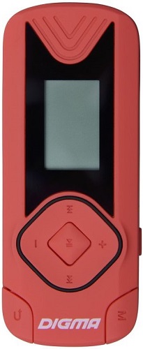 

Плеер Digma R3 MP3/8GB/красный/0.8"/FM/microSDHC/clip, R3