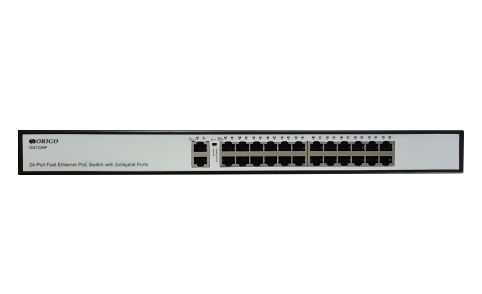 

Коммутатор неуправляемый ORIGO OS1226P/285W/A1A 24x100Base-TX PoE, 2x1000Base-T, PoE Budget 285W, Long-range PoE up to 250m, 19'' w/brackets, OS1226P/285W/A1A