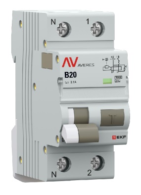 

Автомат дифференциальный EKF rcbo10-1pn-20B-100-a-av DVA-10 1P+N 20А (B) 100мА (A) 10кА AVERES, rcbo10-1pn-20B-100-a-av
