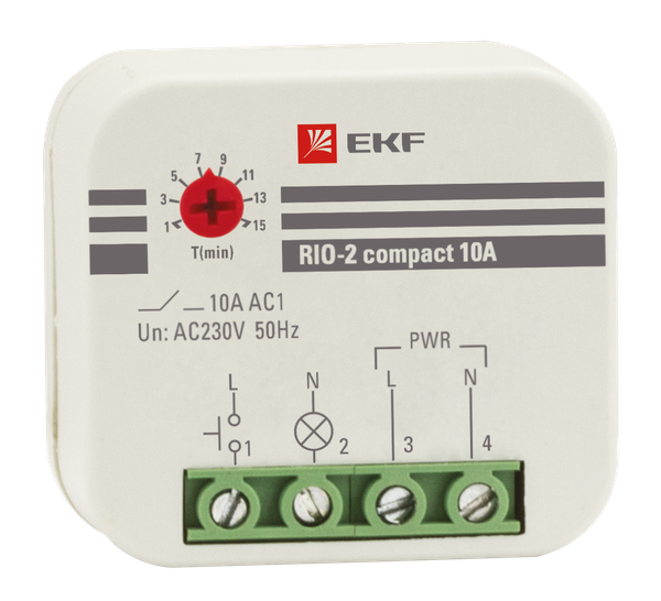 

Импульсное реле EKF rio-2k-10 RIO-2 compact 10А, rio-2k-10