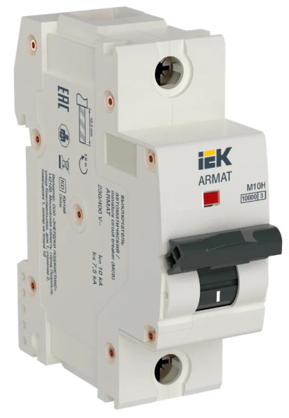 Изображение товара Автоматический выключатель IEK AR-M10H-1-B080 для защиты электрических цепей