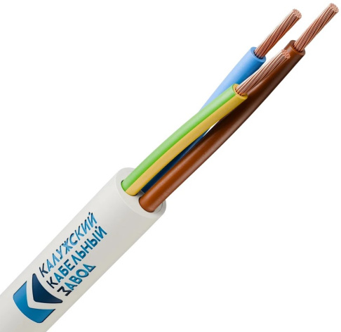 Изображение товара Провод ККЗ 01-8046-4 ПВС трехжильный для электромонтажа белый