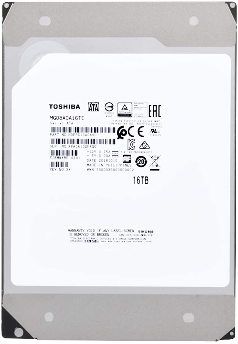 

Жесткий диск 16TB SATA 6Gb/s Toshiba MG08ACA16TE Enterprise Capacity (7200rpm) 512Mb 3.5", MG08ACA16TE