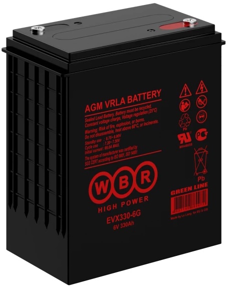 

Аккумулятор WBR EVX330-6G WBR 330Ач, EVX330-6G WBR