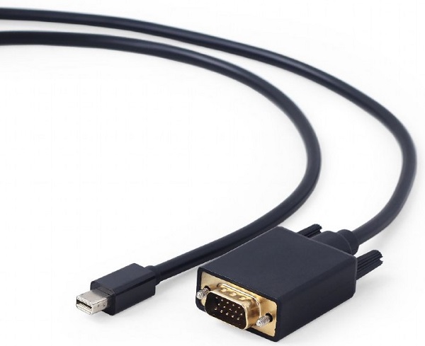 

Кабель интерфейсный Cablexpert CC-mDPM-VGAM-6 mDP-VGA, 20M/15M, 1.8м, черный, позол.разъемы, пакет, CC-mDPM-VGAM-6