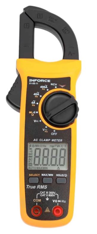 

Токоизмерительные клещи Inforce 01-05-11 цифровые с автодиапазоном, 01-05-11