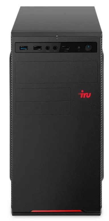 

Компьютер iRu Corp 310 MT 2147942 i3-12100/8Gb/256Gb SSD/UHD Graphics 730/400W/noOS/black, Corp 310 MT