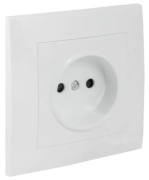 фото Накладка розетки без заземления EKF ESR10-L-022-50