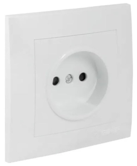 фото Накладка розетки без заземления  EKF ESR10-L-022-50 в Уфе