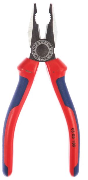 

Плоскогубцы Knipex KN-0305180 комбинированные L-180мм хром., KN-0305180